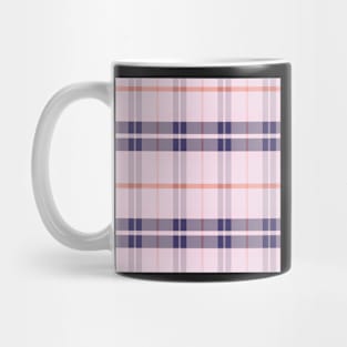 Summer Aesthetic Ossian 2 Hand Drawn Textured Plaid Pattern Mug